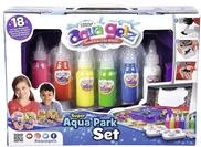 Simba Aqua Gelz Wasser Park Spielset, 6 Flaschen Farbgel, je 30ml, 2 Formen mit...