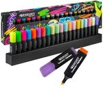 Westcott Textmarker Tischset 20 St&uuml;ck in Neon und Pastell | 20er Pack Highlighter