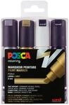 POSCA 182602 - POSCA Marker mit breiter Keilspitze, 4er Set