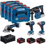 BOSCH PRO 18V System Combo-Kit: GSR 18V-65, GDX 18V-285, GBH 18V-26, GWS...