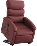 vidaXL Massagesessel, Verstellbar Sessel mit Aufstehhilfe, Fernsehsessel...