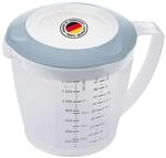 Westmark R&uuml;hrbecher/Messkanne mit Spritzschutz, Deckel und Ausgie&szlig;er,...