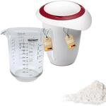 Westmark Set 2tlg, Messkanne 1 l und Quirltopf mit zweigeteiltem Deckel 1 l,