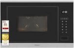 Exquisit Einbau-Mikrowelle EMW525-G-020 inox, 25 Liter, 900 W Mikrowelle,