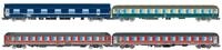 Rivarossi HR4374 FS/DB/NS, 4er-Packung 1 &bdquo;Italien-Holland-Express, NS WLABm MU Ten,