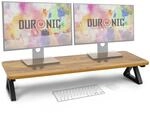 Duronic DM06-2 AW Monitorst&auml;nder, 82 x 30 cm, Schreibtischaufsatz Erh&ouml;hung