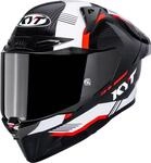 KYT R1R Carbon Zone Helm, carbon/rot, XS (53/54)