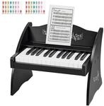 VEVOR Kinder Keyboard, 25 Tasten, Digitales Holzpiano, Holzklavier ab 3 Jahren,