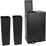 SVITA TMH2X30 M&uuml;lleimer 60L M&uuml;lltrennsystem 2 F&auml;cher 2x15L Softclose-Deckel...