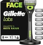 Gillette Labs Rasierer Herren, Nassrasierer, Metall, Schwarz - Herrenrasierer mit