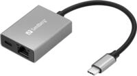 Sandberg USB-C Gigabit Adapter PD100W USB-C Gigabit Adapter PD100W, 136-60