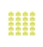 Lindy 47895 RJ-45-Port-Blocker (ohne Schl&uuml;ssel), 20 St&uuml;ck, Gr&uuml;n