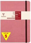 Clairefontaine 793466Cpack - Packung 5x Notizbuch Kladde My essential, Age Bag, DIN
