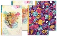 RNKVERLAG 46811 - Notizbuch Fresh Colours DIN A4, 4 St&uuml;ck, blanko, mit je 96...