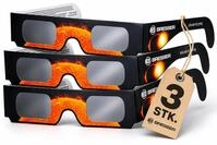 Bresser Sonnenfinsternis-Brille (3 St&uuml;ck) zur sicheren Beobachtung der Sonne,...