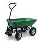 Wiltec Gartenwagen mit Kippfunktion bis 200 kg, Handwagen mit 50 l Volumen,