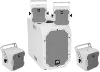 Omnitronic BOB-Set 1 St&uuml;ck BOB-10A Subwoofer aktiv wei&szlig; + 4 St&uuml;ck BOB-4 Top...
