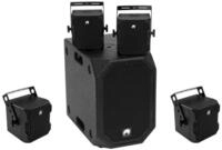 Omnitronic BOB-Set 1 St&uuml;ck BOB-10A Subwoofer aktiv schwarz + 4 St&uuml;ck BOB-4...