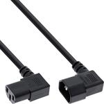 InLine 16620A Netzkabel Kaltger&auml;teverl&auml;ngerung, C13 auf C14, 90&deg; abgewinkelt, 1,8m