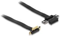 DeLOCK Riser Karte PCI Express x1 Stecker mit Kabel 60 cm