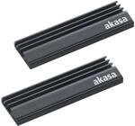 Akasa M.2 SSD Heat Sink Aluminum Heatsink with Thermal Tape 71x22x6.4mm Fits...