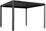 PRIMEYARD Pergola 3,5x3,5 m Aluminium Pfosten und Lamellendach aus Stahl -