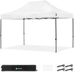 Vonroc Pavillon 3x4,5m wasserdicht stabil - Partyzelt EasyUp System [3Min...