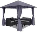 Sekey Garten Pavillon 3x3 m Wasserdicht Stabil Partyzelt, Gartenzelt mit 4