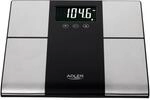 Adler AD 8165 Digitale Analyse Personenwaage bis 225 Kilogramm mit gro&szlig;em LCD