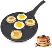 Pfannkuchen Pfanne &Oslash;26cm 7 F&auml;cher Induktion Alu Guss Spiegelei Crepespfanne...