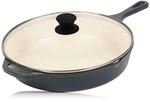Mahlzeit Gusseisenpfanne mit Deckel emailliert | &Oslash; 29,5 cm | Blue Berry |...