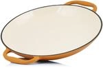 Mahlzeit Paella Pfanne emailliert | &Oslash; 35 cm | Sunny Orange | Gusseisenpfanne...