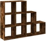 vidaXL Raumteiler B&uuml;cherregal 3 Stufen, Standregal Treppenregal f&uuml;r Wohnzimmer
