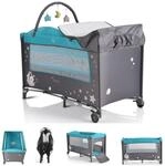 Moni Reisebett Sleepy Rollen, Wickelauflage, Matratze, Spielbogen,...