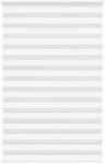 vidaXL Doppelrollo Wei&szlig; 145x200 cm Stoffbreite 140,9 cm Polyester, Zebra-Rollo,