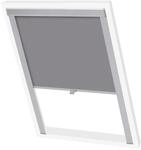 vidaXL Verdunkelungsrollo Verdunkelung Dachrollo Dachfensterrollo Grau M06/306