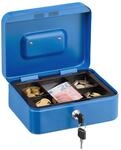 Relaxdays Geldkassette abschlie&szlig;bar, entnehmbarer Einsatz, 5 F&auml;cher, Geldkasten