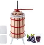 VEVOR Manuelle Beerenpresse 30 L, Weinpresse und Obstpresse f&uuml;r &Auml;pfel, Weintrauben,