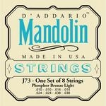 D'Addario J73 Saiten als Satz Mandola Mandocello & Mandobass Mandoline Bronze