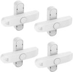 BASI | Fenstersicherung 4er Set | Wei&szlig; Braun | Zusatzsicherung f&uuml;r...