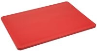 Contacto Schneidbrett aus Kunststoff, 35 x 25 cm, schwere Qualit&auml;t, rot