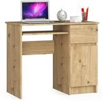 AKORD Piksel Schreibtisch Klein mit Schubladen | Computertisch | B&uuml;rotisch mit