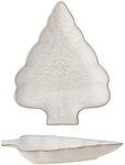 Bloomingville Servierplatte Winter Teller Tannenbaum Form 22x17 cm Weihnachten