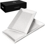 MIAMIO - Servierplatte 3er-Set/Serviertablett rechteckig/Servierteller f&uuml;r Kuchen,