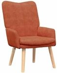 vidaXL Moderner Rot Orange Sessel | Ergonomischer Bequemer Stuhl mit...