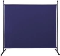 QUICK STAR Paravent Outdoor Wetterfest 180 x 178 cm Blau | Raumteiler Stellwand...