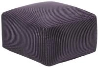 Pouf Sitzpouf Sitzhocker Cord grau 50 x 50 cm Quadrat Modern Skandi Mukki