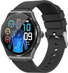 Knauermann PRO 3 (2024) Schwarz - Gesundheitsuhr Smartwatch mit Telefoniefunktion -