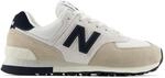 New Balance Herren 574 Schuhe, White, 45