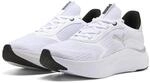 PUMA Damen SOFTRIDE Mayve 2 Sneakers 35.5, White Black Silver Metallic